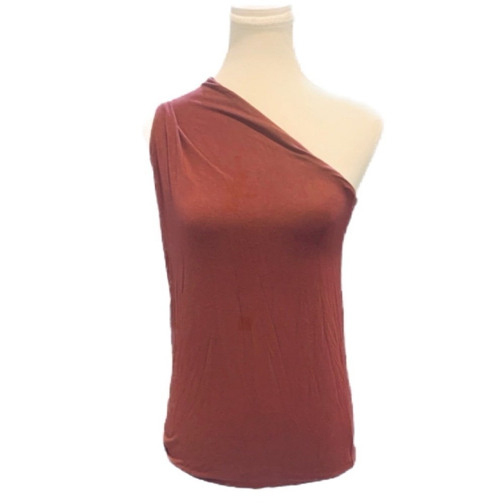 Babaton Taddeo One Shoulder Pink Tank Size XXS